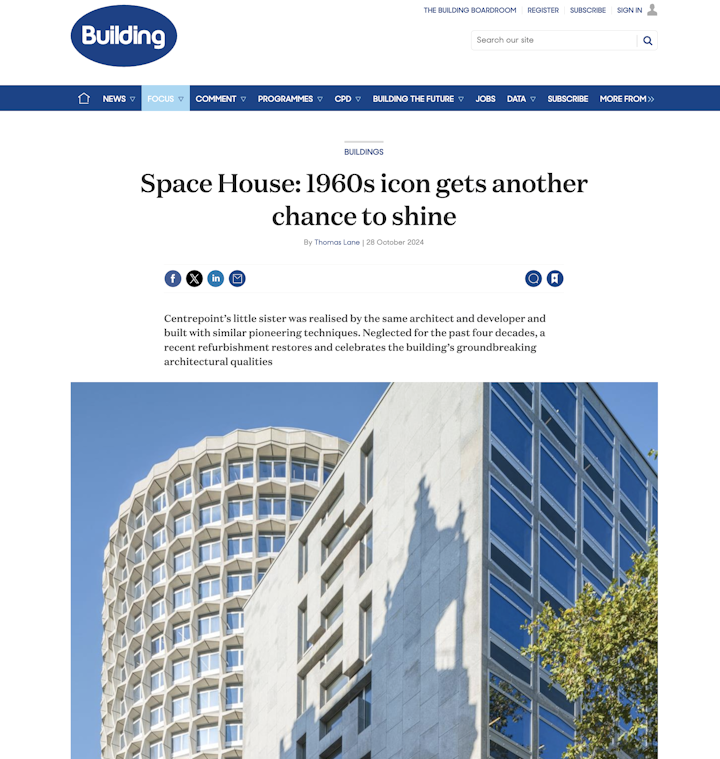 Space House refurb in Building