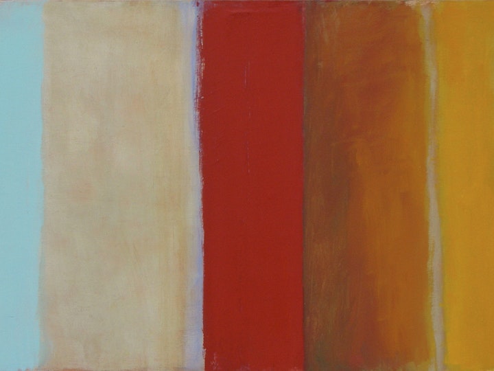 Colonnes, 2011 #2,  Oelfarbe auf Holz, 33 x 84 cm
