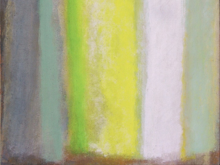 Grün und Weiss, 2012 #1, Tempera auf Leinen, 56 x 62 cm