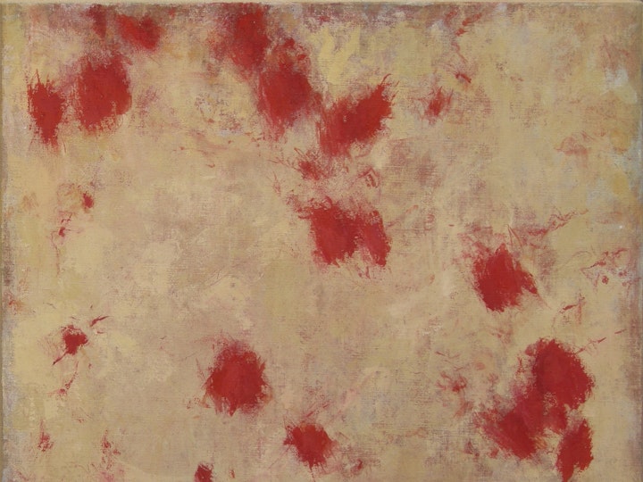 Bote ohne Botschaft, 2018 #2, Temperafarbe auf Leinen, 56 x 62 cm