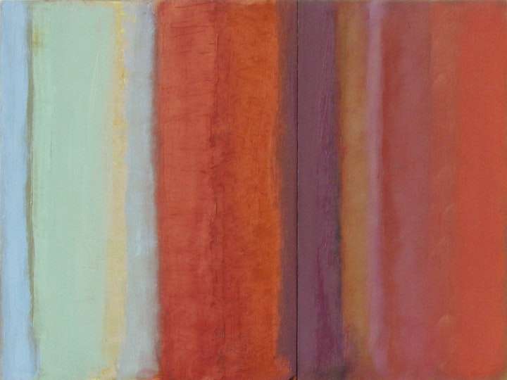 Colonnes, 2011 #7,  Oelfarbe auf Holz, 33 x 102 cm