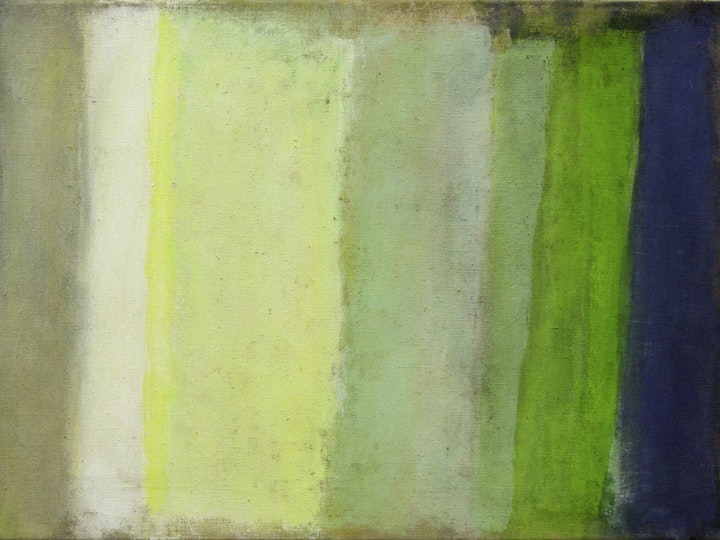 Grün und Weiss, 2009 #4, Tempera auf Leinen, 62 x 86 cm