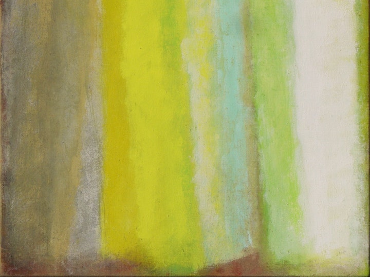 Grün und Weiss, 2010 #2, Tempera auf Leinen, 56 x 62 cm