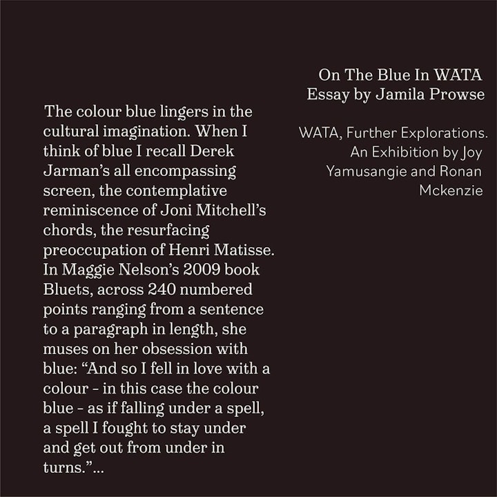 Jamila Prowse - On the Blue in WATA