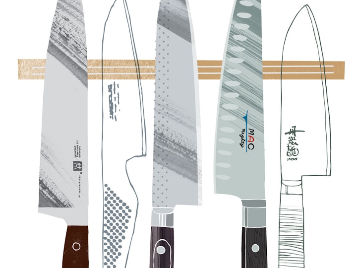 Different chef's knives