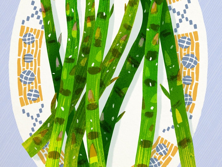Green Asparagus for food magazine