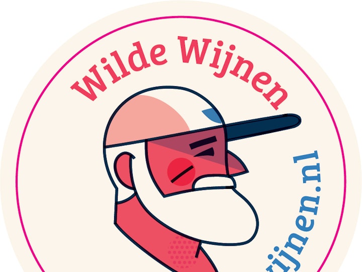 Wilde wijnen. Natural wine importers Identity sticker
