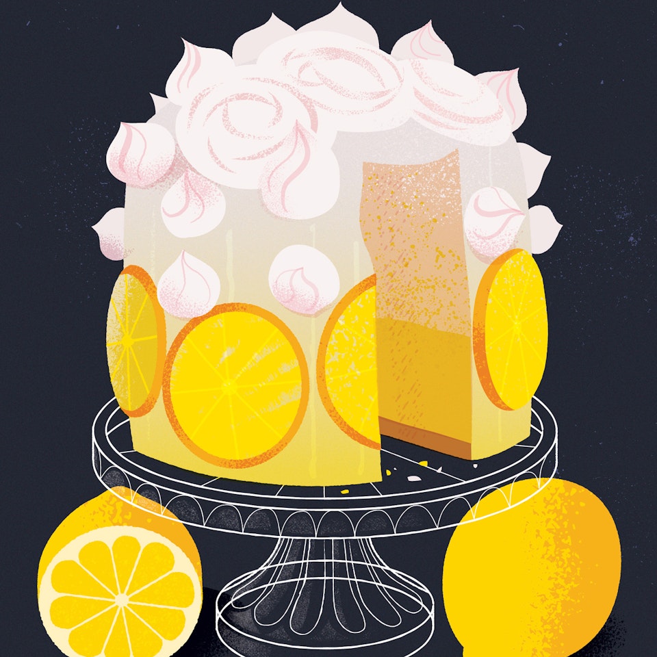 Desserts lemoncake