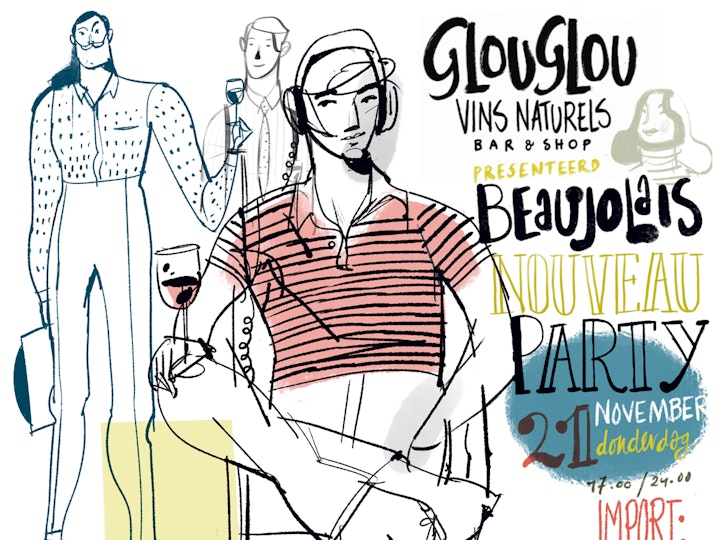 Beaujolais party poster 2019