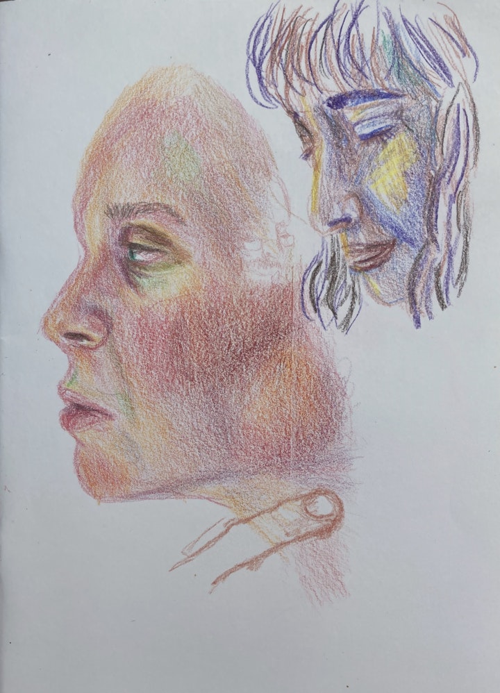Portraits - Mathildas Face - 2020 - Pencil on Paper - 15 x 21 cm A5