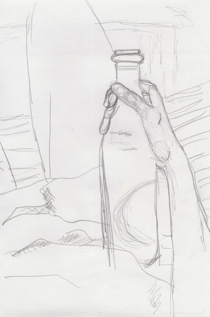 Objects - Bottle - 2020 - Pencil on Paper - 21 x 29 cm A4