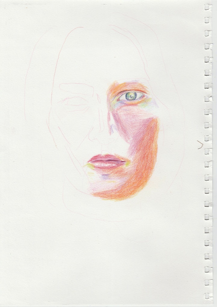 Portraits - My Face - 2020 - Pencil on Paper - 21 x 29cm A5