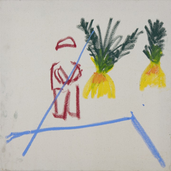 Holiday - Poolside - 2019 - Oil stick on Canvas - 50 x 50 cm