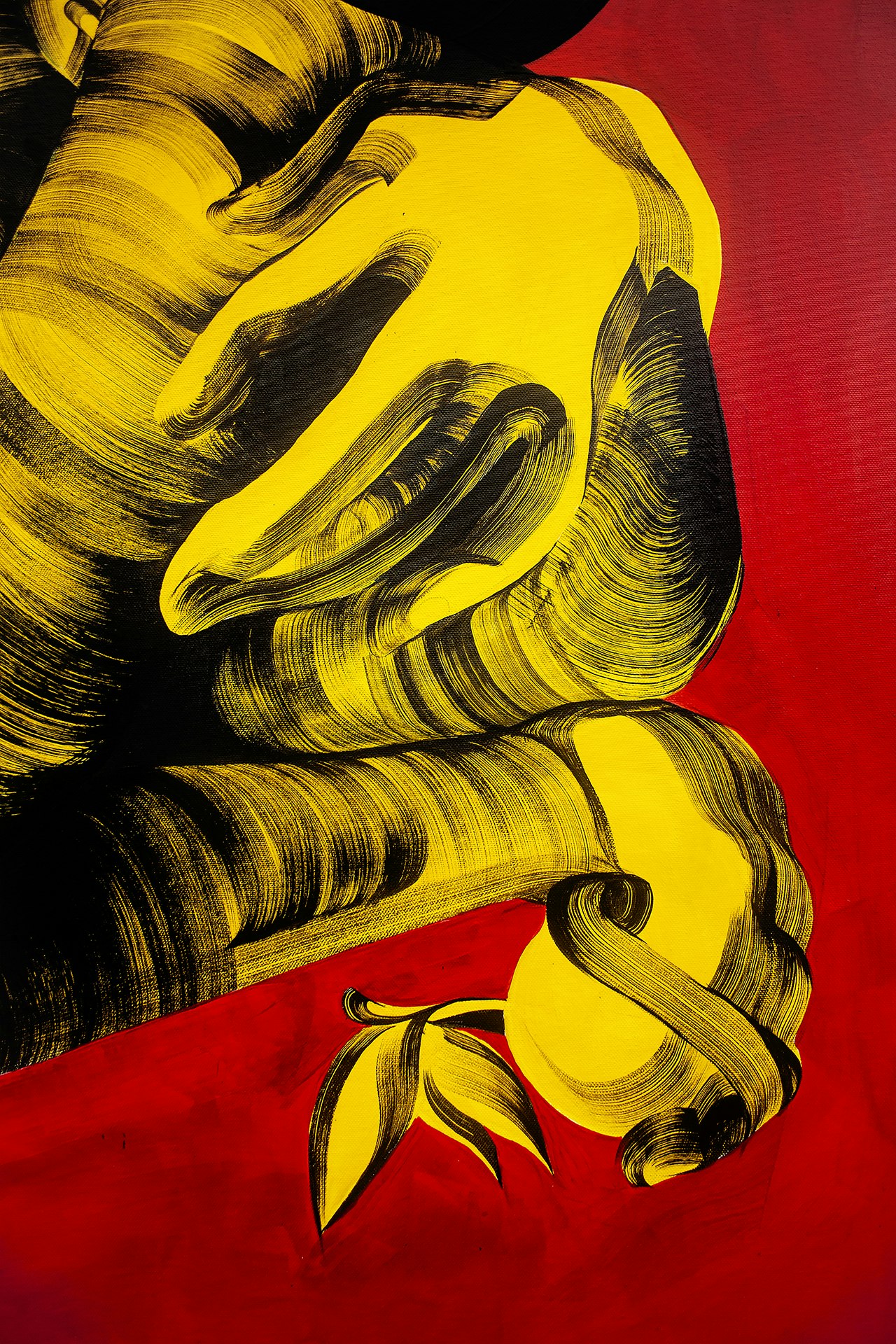 FRYM-Adam-Eve-2 - Acrylic paint on stretched canvas
76.5 x 101 cm (30 x 40 inches)
£2,500