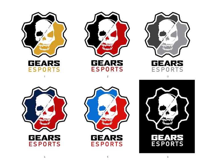 GEARS ESPORTS REBRAND - Process #10. Final color selection.