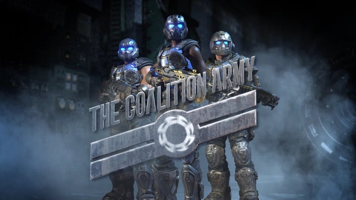 Animated bumper for The Coalition Army (TCA), a Community endeavour to recognize top community content creators for Microsoft Studios' (The Coalition) Gears of War franchise. TCA members receive exclusive resources and opportunities direct from The Coalition to support your growth as a creator.

3D animation: Haiwei Hou