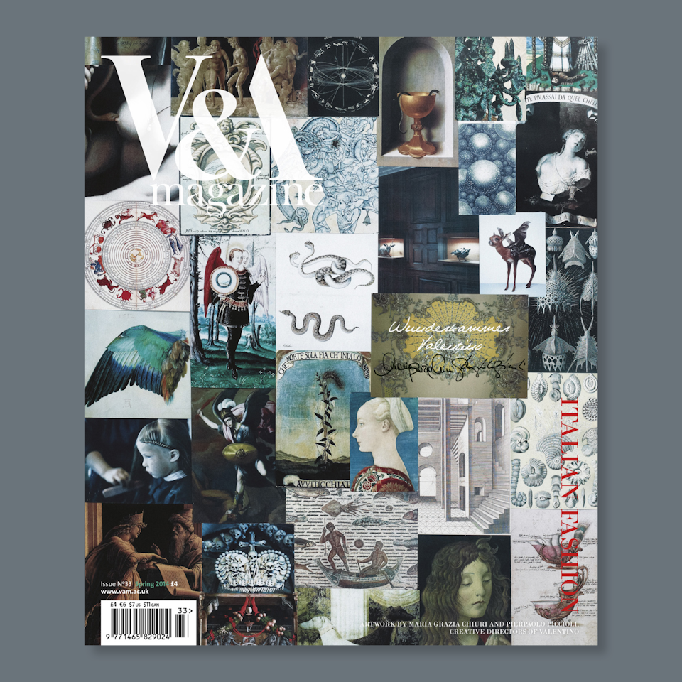 V&A Magazine - Cover artwork by Maria Grazia Chiuri and Pierpaolo Piccioli, 
creative directors of Valentino