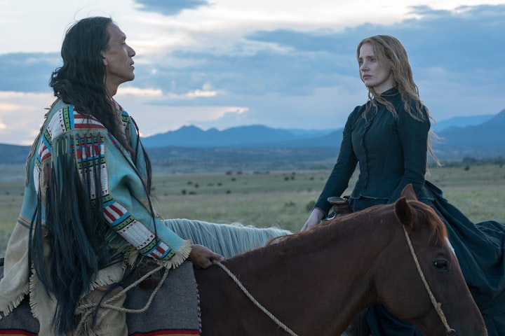 Woman Walks Ahead - Woman Walks Ahead Still
Starring: Jessica Chastain, Michael Greyeyes, Chaske Spencer, Sam Rockwell