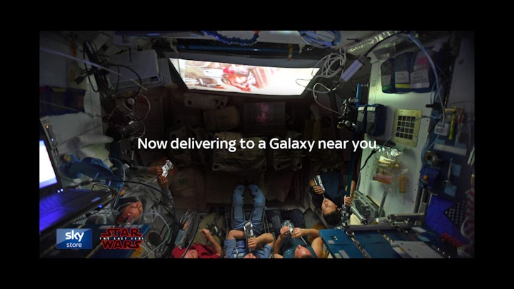 11 Gakaxy near - First film to be watched on the International Space Station