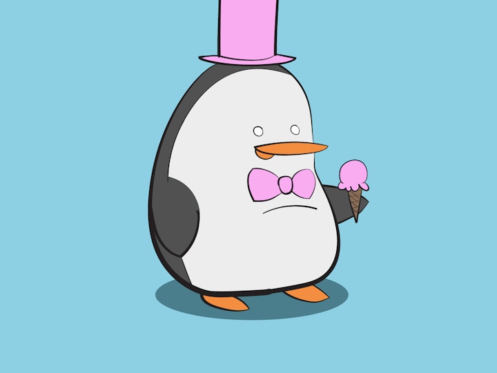 Illustration - Fancy Penguin