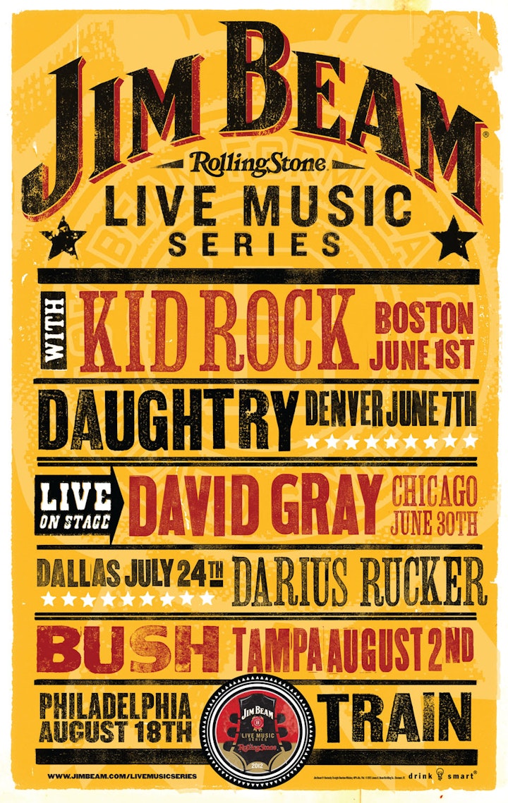 Jim Beam Concert Series Poster