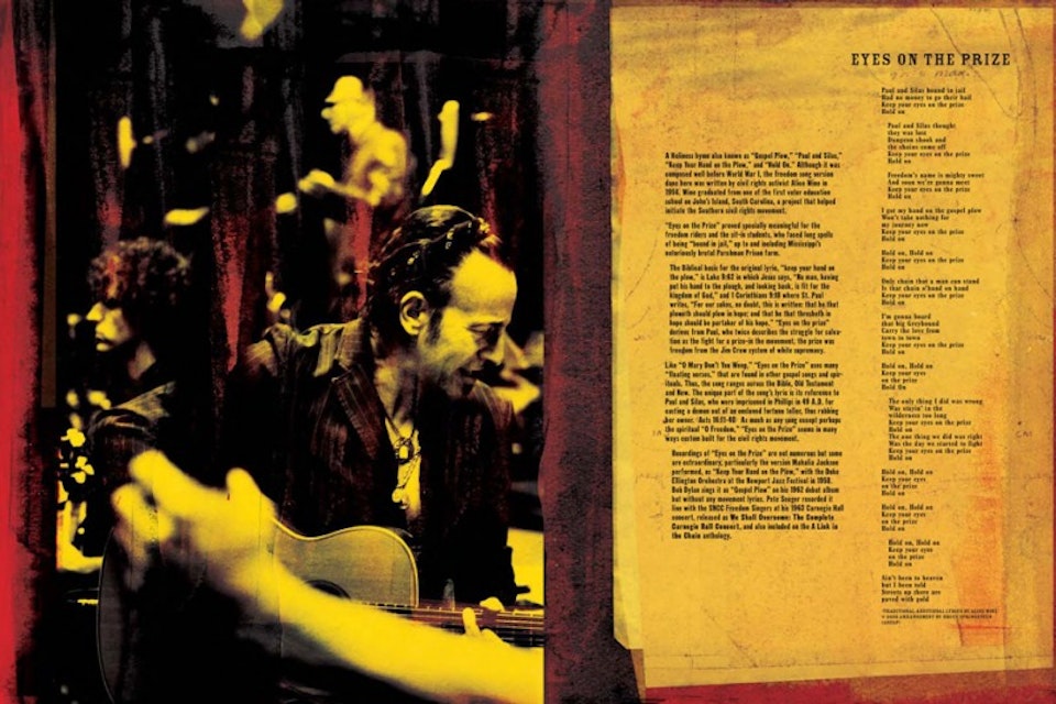 Seeger Sessions Band Tour Book - Tour book spread