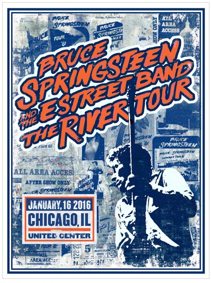 Gig poster for the Chicago show