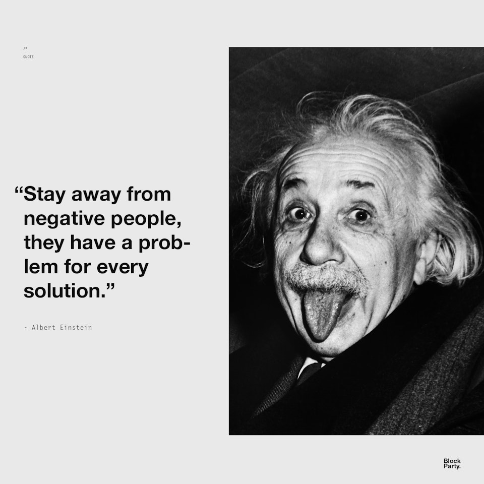 Stay away from negative - QUOTE + PHOTO