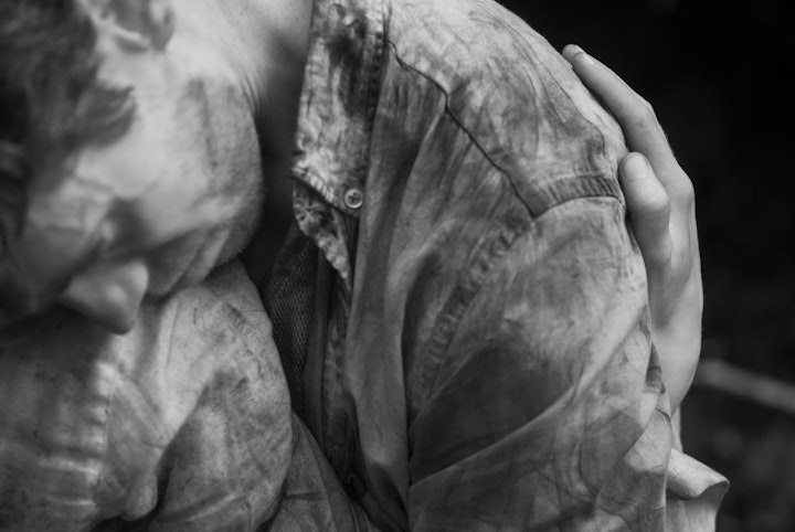 Alchemy 1 (Embrace), 120cm X 80cm, Edition of 3 with 2 artists proofs. Digital Photograph. Archival Pigment Prints on Hahnemuhle PhotoRag Pearl 320gsm, framed in dark walnut with non-reflective glass.