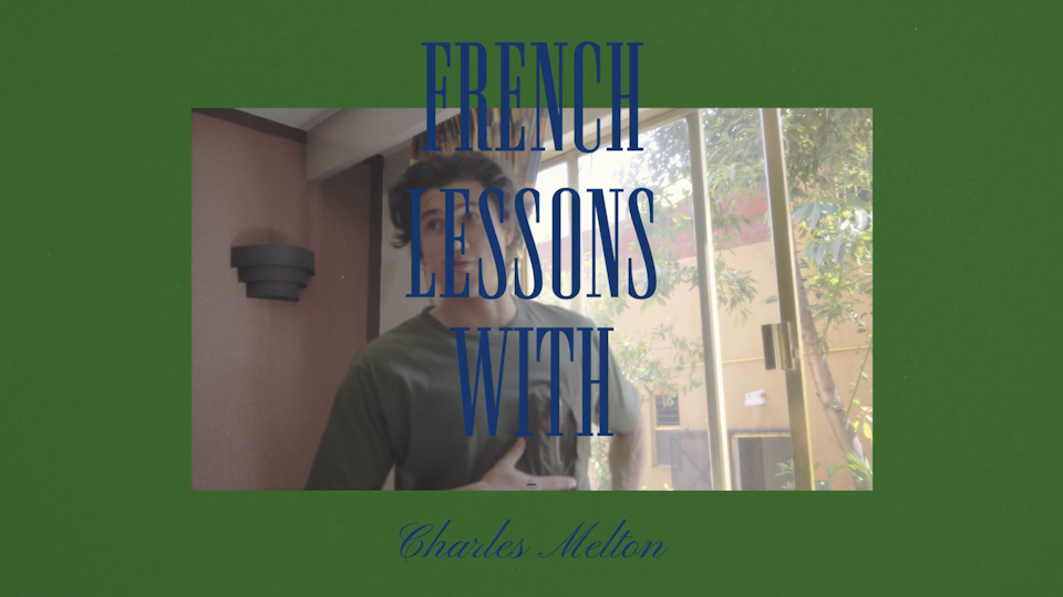 French lessons with Charles Melton
