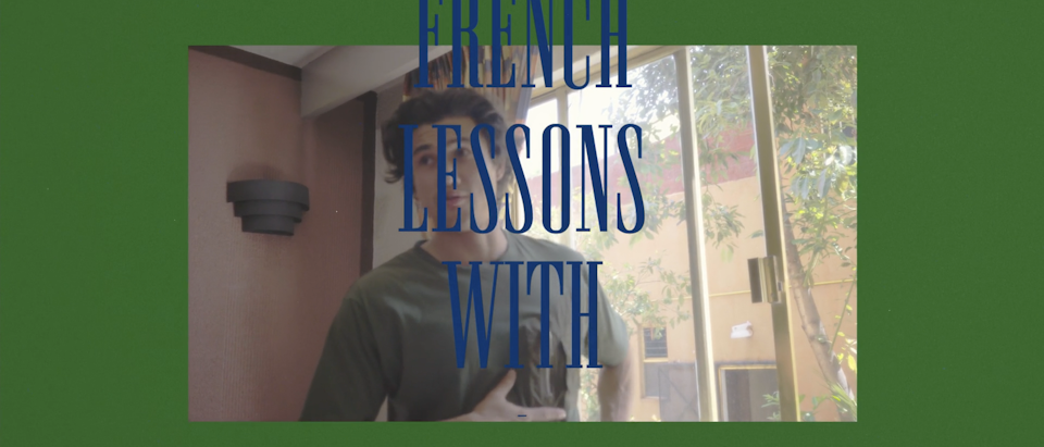 French lessons with Charles Melton