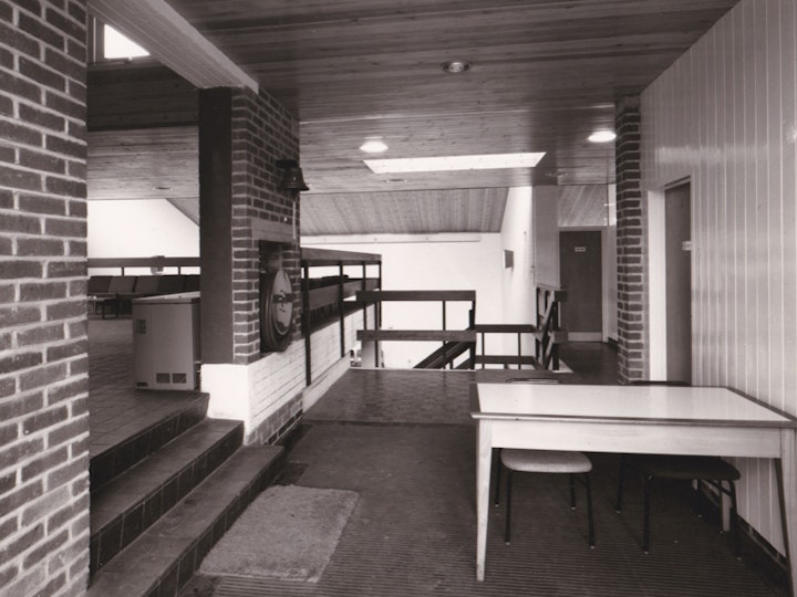 Entrance hallway to GPYC, 1966.  © LMA. Courtesy of Leo Hallissey