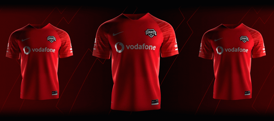 Nike x Vodafone Giants screensaver animation
