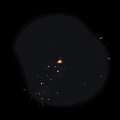 3d meteorite explosion and champagne bottle animation