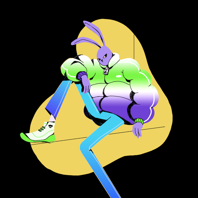 Rabbit character illustration