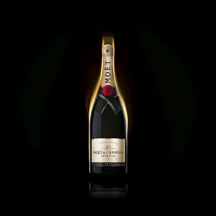 champagne bottle with VFX effects
