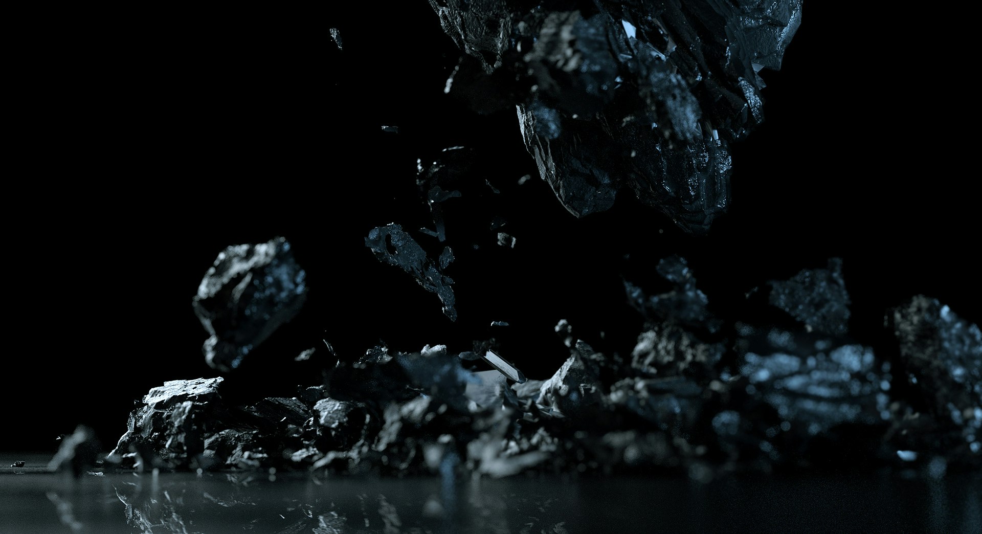 3D rock breaking