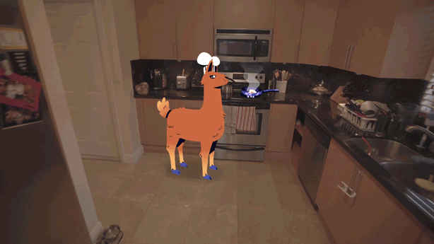 Cooking llama animation