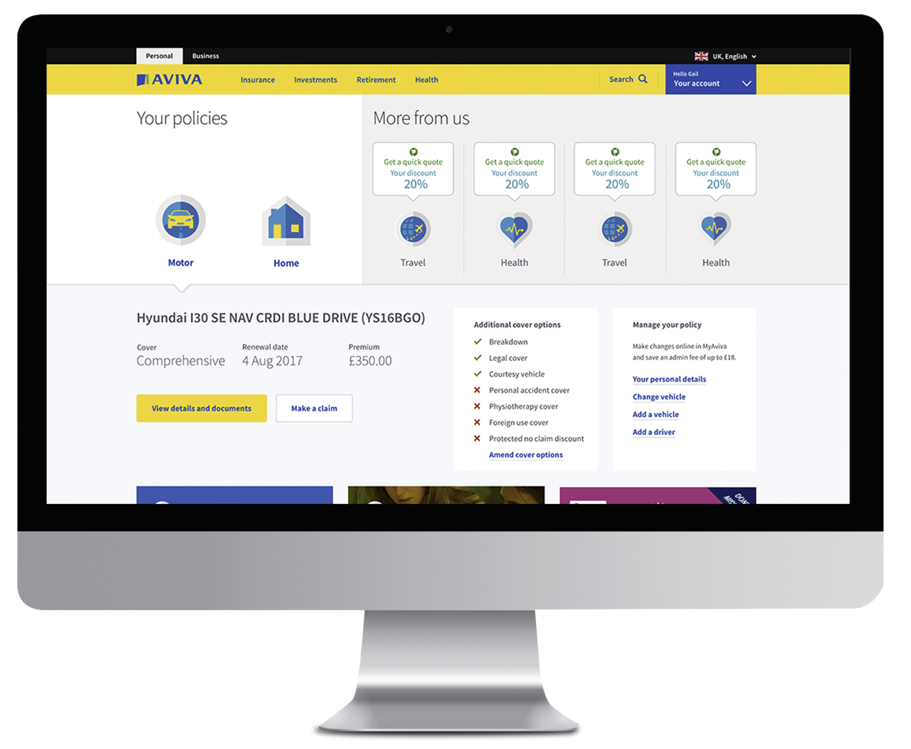 MyAviva Creative Director Brand Designer UX UI Leadership