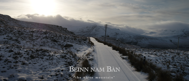 Beinn nam Ban. "the white mountain" - 