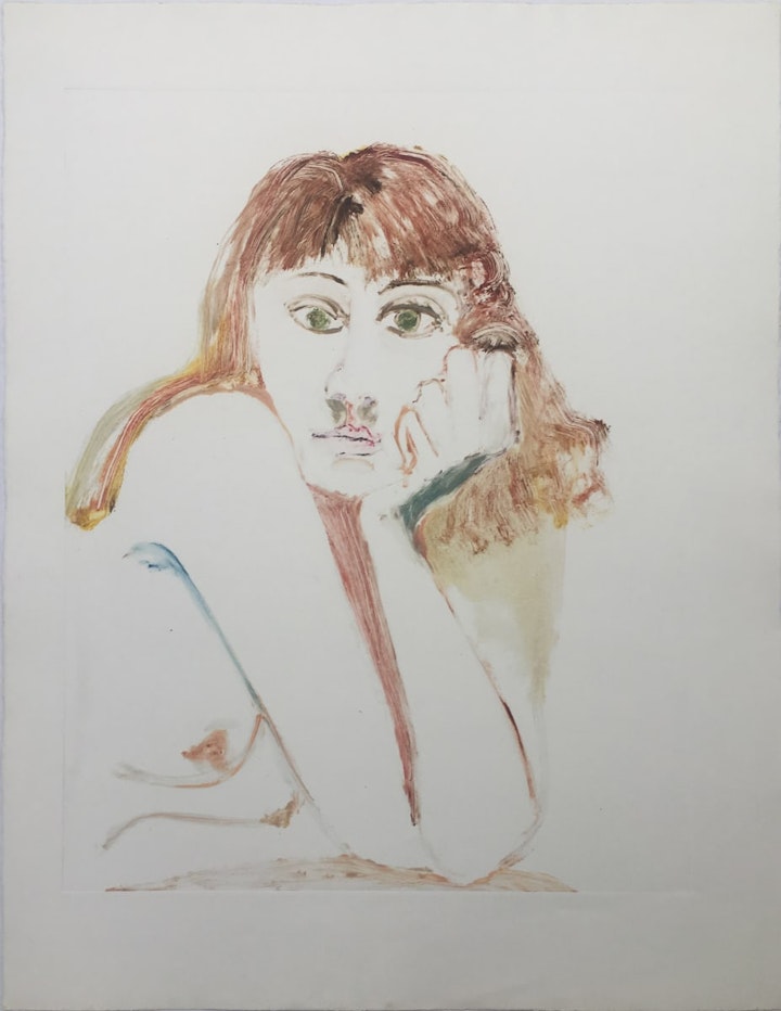 Early Monotypes - Figure Study I
1976, Monotype, 30 x 22 in.