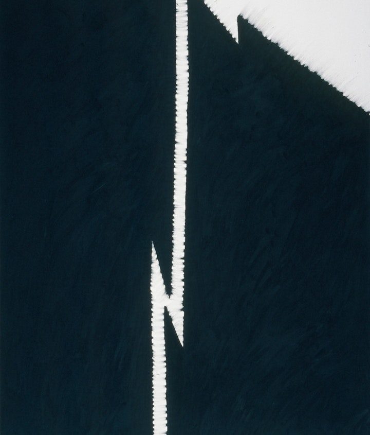 On The Fringe of The Field - <i>Divisadero</i>, 40 x 32 in. Oil stick, 1987.