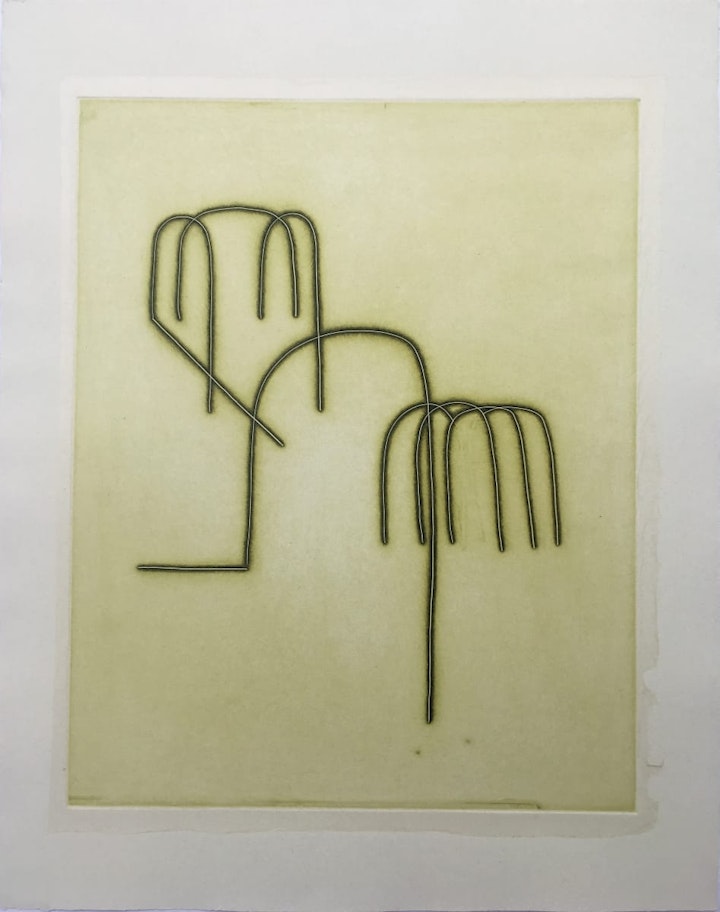 Text, Context, Texture, Architexture - <i>Spring Safari</i>. 30 x 22 in. Etching,
1984.