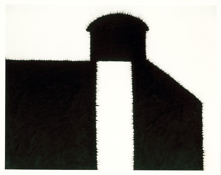 On The Fringe of The Field - <i>Precipice</i>. 32 x 40 in. Oil stick, 1987.