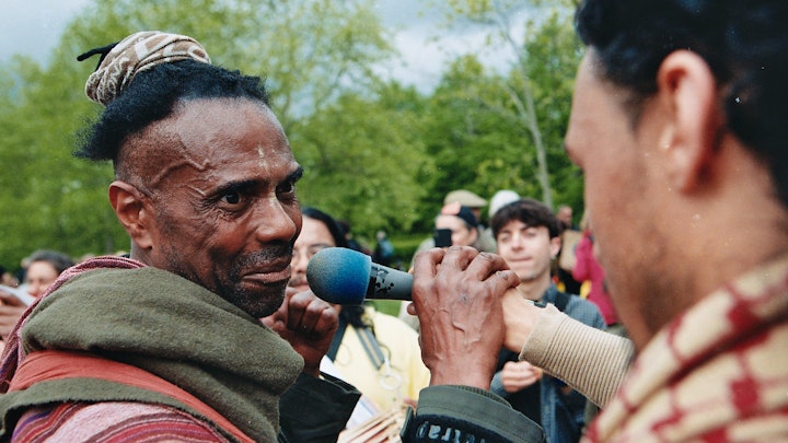 Photography - The Hare Krishna were present at the May 16th Anti-Lockdown march.