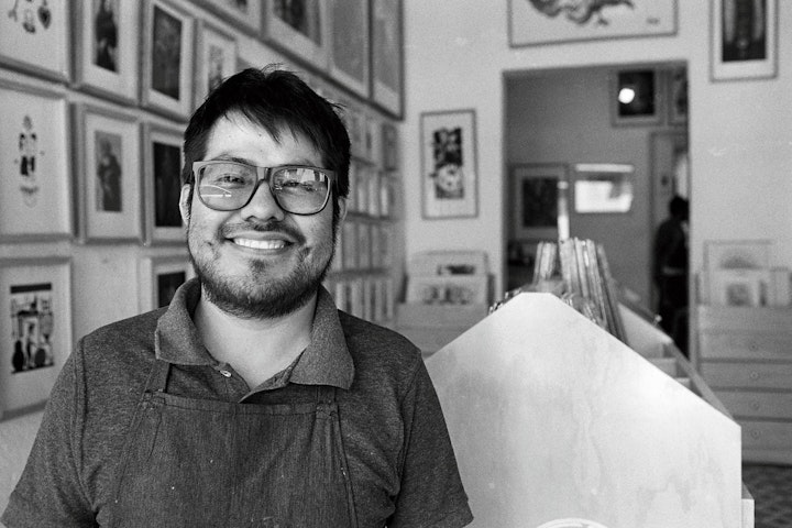 Oaxaca is famous for its 'grabado' workshops (printmaking). I have many favourites, but one of them has got to be Ivan Bautista and his girlfriend Edith Chavez. 
http://www.ivanbautista.mx/ http://burropress.com/