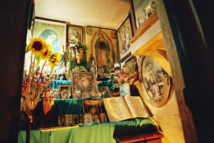 My landlady had an altar in SanCristóbal, Mexico.