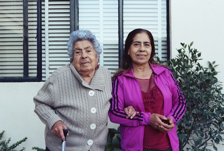 Aurora with her daughter Amelia. Aurora put me up for 7 months in Oaxaca, México. She was a tireless 89 year old matriarch when I lived with her. I think the only time she was caught sitting was when she was eating, or between 8 and 9pm when her favourite tele-novelas were on...