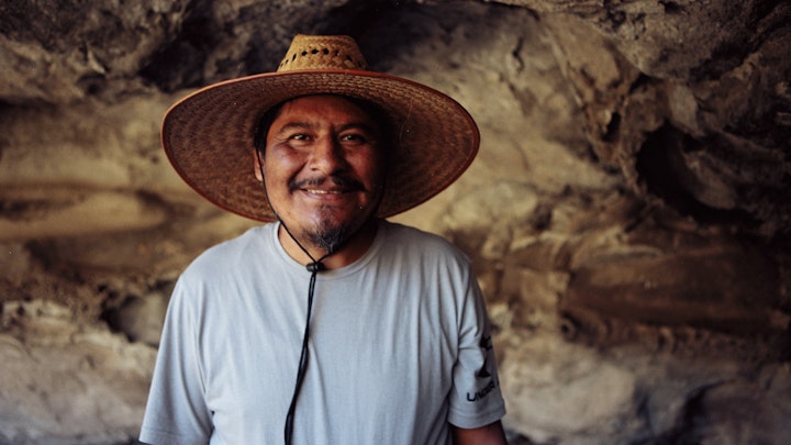 Photography - Besides the incredible ancient cave paintings, I was impressed that the signs were first labelled in Zapotec, then with the Spanish translation. Pepe's first language is Zapotec, and as well as translating the cave names, was full of local plant knowledge which had been passed down to him.