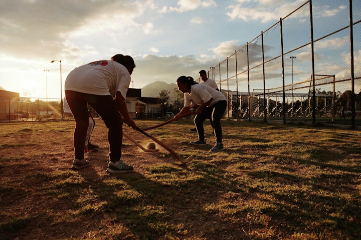 I joined Juan and his sports club in San Cristóbal. They play 3 different traditional sports, including pelota purépecha, which comes from another state but has become popular across México.